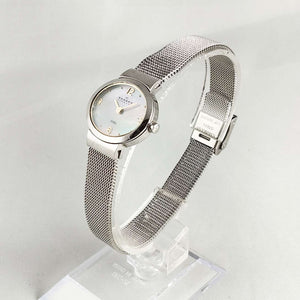 I Like Mikes Mid Century Modern Watches Skagen Watch, Mother of Pearl Dial, Mesh Strap