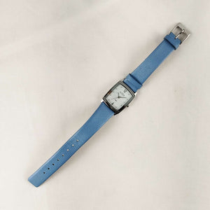 I Like Mikes Mid Century Modern Watches Skagen Watch, Mother of Pearl Dial, Periwinkle Blue Leather Strap