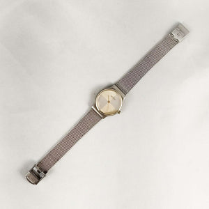 I Like Mikes Mid Century Modern Watches Skagen Watch, Quadrant Pattern Dial, Mesh Strap