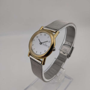 I Like Mikes Mid Century Modern Watches Skagen Women's Mixed Tone Watch, Round Dial, Bracelet Strap