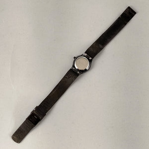 I Like Mikes Mid Century Modern Watches Skagen Women's Stainless Steel Round Watch, Brown Mother of Pearl Dial, Black Mesh Strap