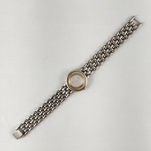 I Like Mikes Mid Century Modern Watches Skagen Women's Stainless Steel Watch, Gold Tone Details, Bracelet Strap