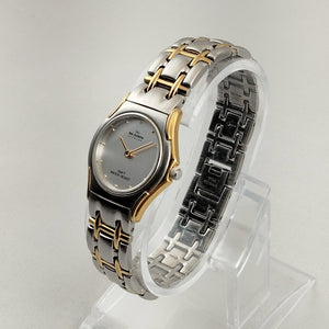 I Like Mikes Mid Century Modern Watches Skagen Women's Stainless Steel Watch, Gold Tone Details, Hour Markers, Bracelet Strap