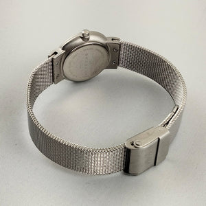I Like Mikes Mid Century Modern Watches Skagen Women's Stainless Steel Watch, Jewel Hour Markers, Mesh Strap