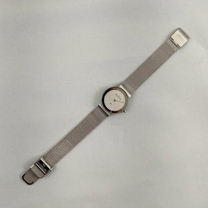 I Like Mikes Mid Century Modern Watches Skagen Women's Stainless Steel Watch, Jewel Hour Markers, Mesh Strap