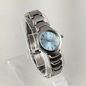 I Like Mikes Mid Century Modern Watches Skagen Women's Stainless Steel Watch, Light Blue Dial, Bracelet Strap