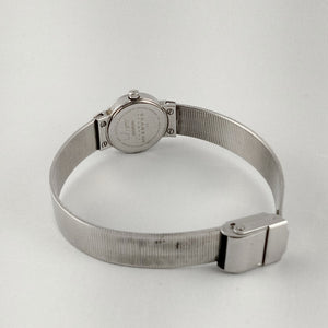 I Like Mikes Mid Century Modern Watches Skagen Women's Stainless Steel Watch, Small Dial, Gold Tone Details