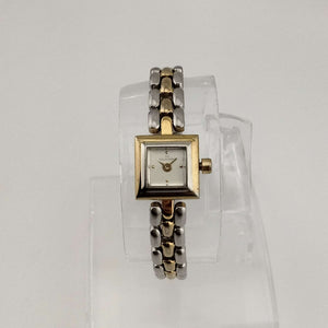 I Like Mikes Mid Century Modern Watches Skagen Women's Ultra Petite Gold and Silver Tone Watch, Square Dial, Bracelet Strap
