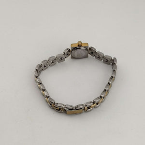 I Like Mikes Mid Century Modern Watches Skagen Women's Ultra Petite Gold and Silver Tone Watch, Square Dial, Bracelet Strap