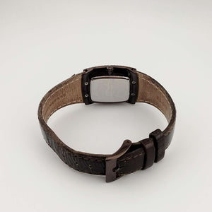 I Like Mikes Mid Century Modern Watches Skagen Women's Watch, Brown Mother of Pearl Dial, Genuine Brown Leather Strap