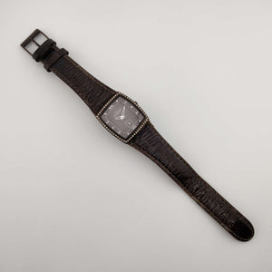 I Like Mikes Mid Century Modern Watches Skagen Women's Watch, Brown Mother of Pearl Dial, Genuine Brown Leather Strap