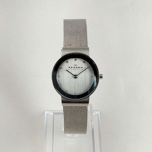 I Like Mikes Mid Century Modern Watches Skagen Women's Watch, Jewel Details, Mesh Strap