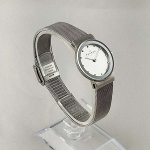 I Like Mikes Mid Century Modern Watches Skagen Women's Watch, Jewel Details, Mesh Strap