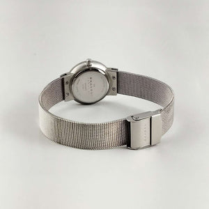 I Like Mikes Mid Century Modern Watches Skagen Women's Watch, Jewel Details, Mesh Strap