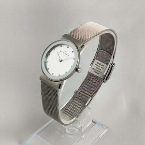 I Like Mikes Mid Century Modern Watches Skagen Women's Watch, Jewel Details, Mesh Strap