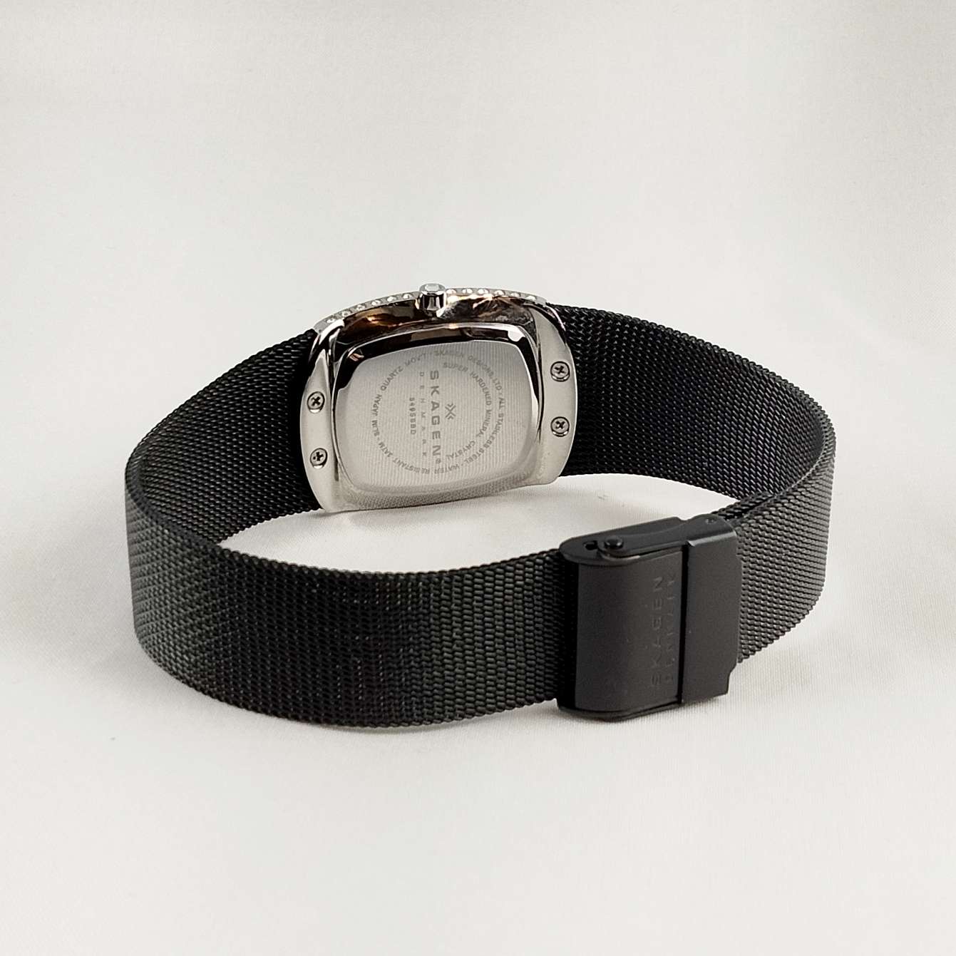 Skagen Stainless Steel Mineral Crystal Watch Skagen Stainless Steel Mesh Strap Silver Wristwatch main image 2
