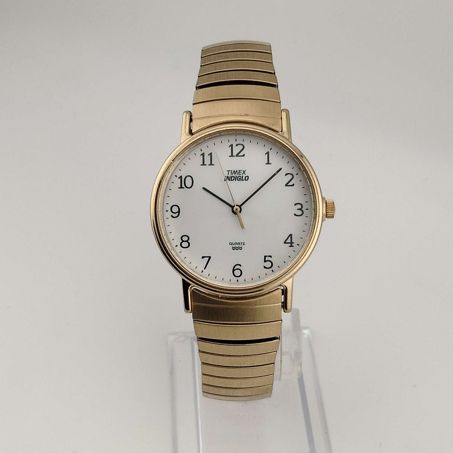 Timex Gold Watch with White Dial Timex Full Arabic main image 3