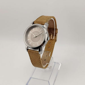 I Like Mikes Mid Century Modern Watches Timex Men's Mixed Metal Watch, Circular Dial, Yellow Leather Strap