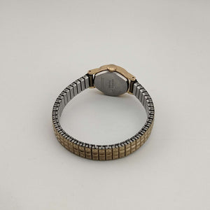 I Like Mikes Mid Century Modern Watches Timex Unisex Gold Tone Watch, Brown Oval Dial, Stretch Strap