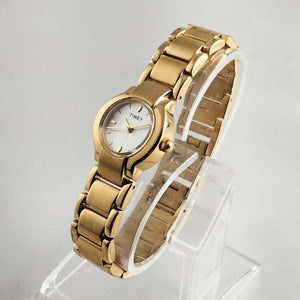 I Like Mikes Mid Century Modern Watches Timex Unisex Gold Tone Watch, Chunky Bracelet Strap