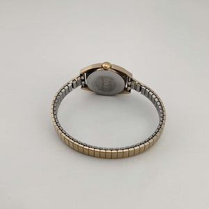 I Like Mikes Mid Century Modern Watches Timex Unisex Gold Tone Watch, Circular Dial, Stretch Strap