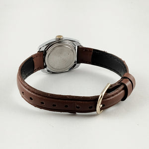 I Like Mikes Mid Century Modern Watches Timex Unisex Watch, Navy Dial Details, Brown Leather Strap