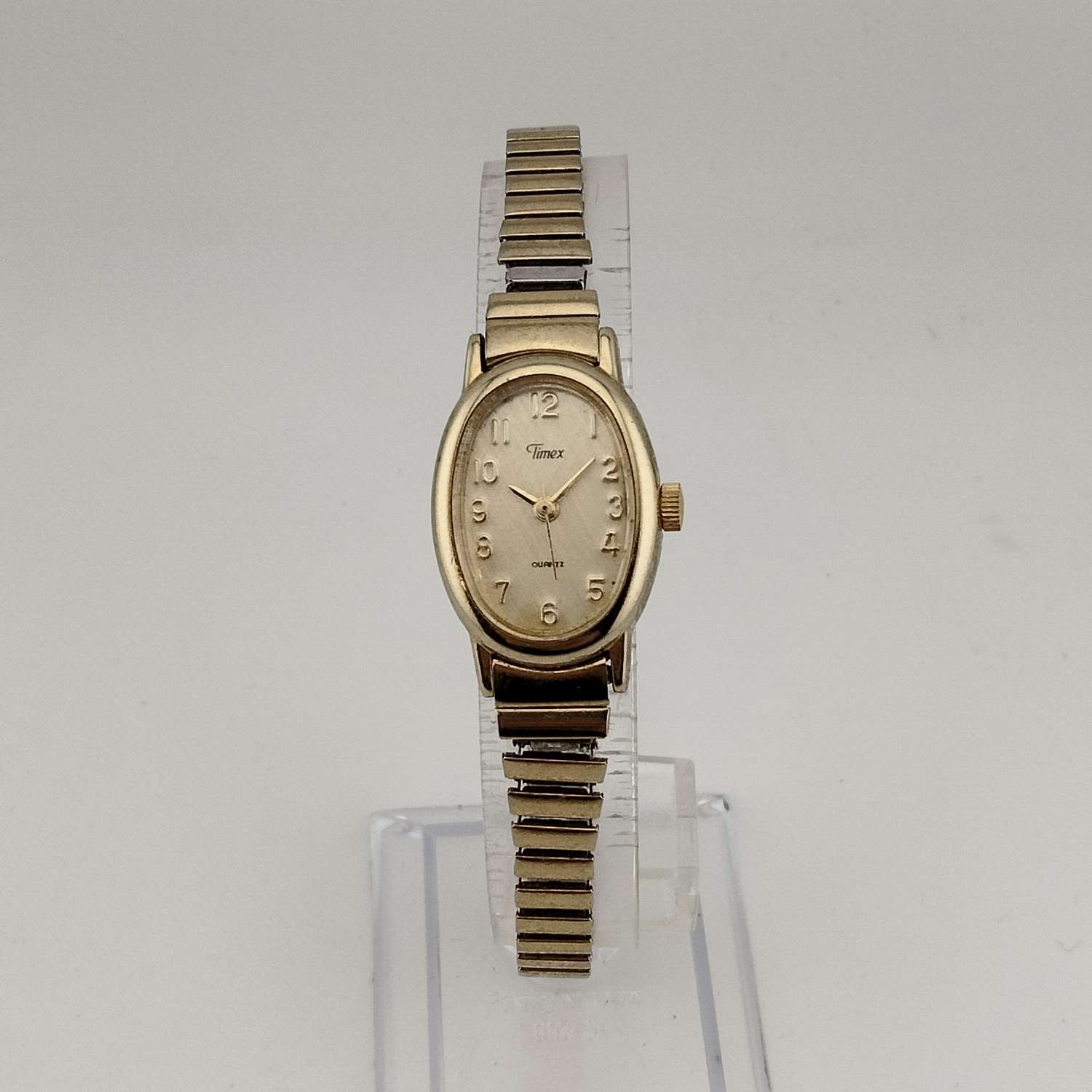 Timex Gold Women\'s Watch Vintage Timex gold tone watch with silver... | Depop main image 2