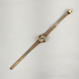 I Like Mikes Mid Century Modern Watches Timex Women's Gold Tone Watch, Oval Dial, Mesh Strap