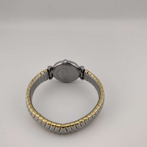 I Like Mikes Mid Century Modern Watches Timex Women's Petite Watch, Silver and Gold Tone, Stretch Strap