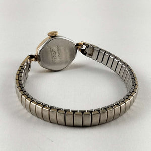 I Like Mikes Mid Century Modern Watches Timex Women's Petite Watch, Silver and Gold Tone, Stretch Strap