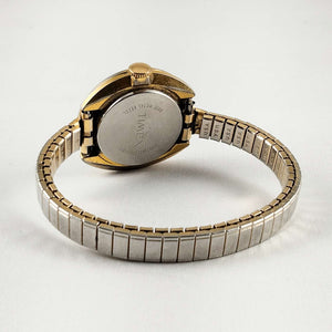 I Like Mikes Mid Century Modern Watches Timex Women's Watch, Gold Tone Dial, Stretch Strap