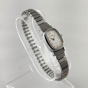 I Like Mikes Mid Century Modern Watches Timex Women's Watch, Silver Tone, Water Resistant, Stretch Strap