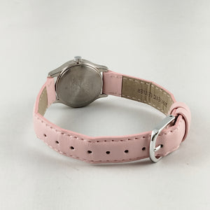I Like Mikes Mid Century Modern Watches Timex Women's Watch, White Dial, Light Pink Leather Strap
