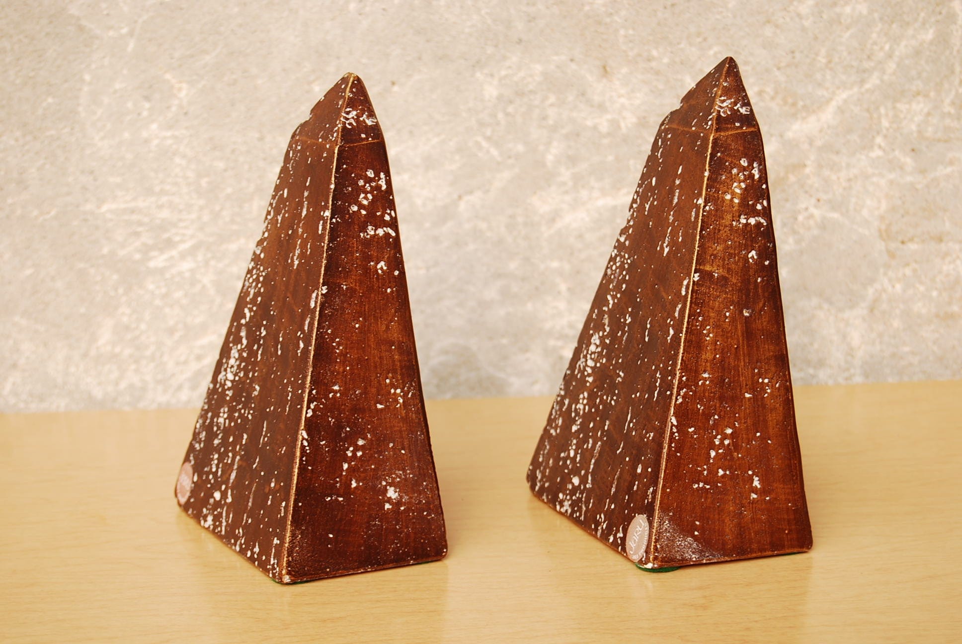 lathanboyce Accessories Default Jaru Mid Century Ceramic Obelisk Volcano Rock Bookends