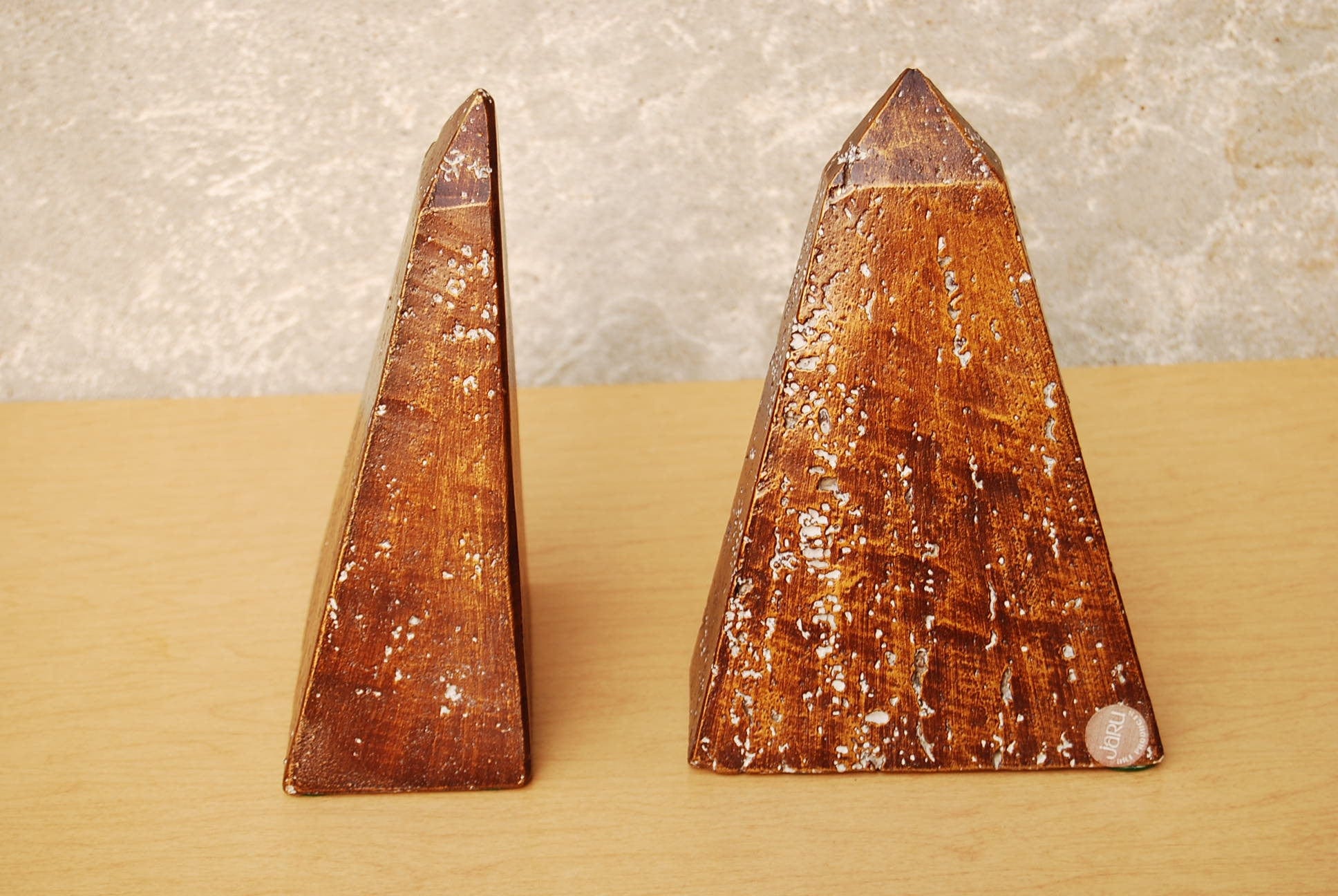 lathanboyce Accessories Default Jaru Mid Century Ceramic Obelisk Volcano Rock Bookends