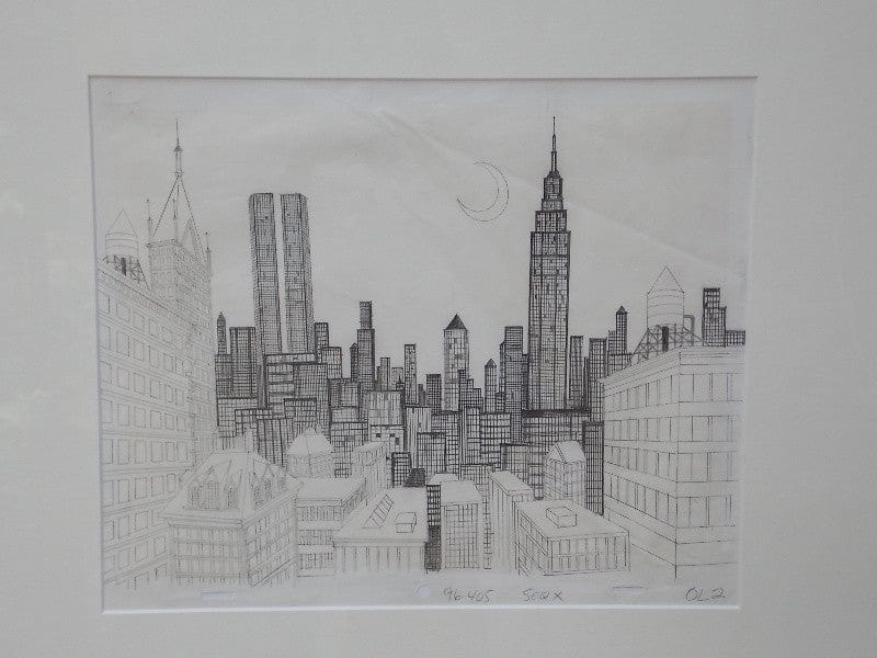 lathanboyce Wall Decor & Art New York City Hand Drawn Animation Cell from Superfriends Cartoon