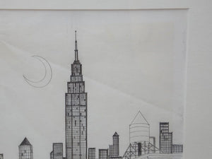 lathanboyce Wall Decor & Art New York City Hand Drawn Animation Cell from Superfriends Cartoon