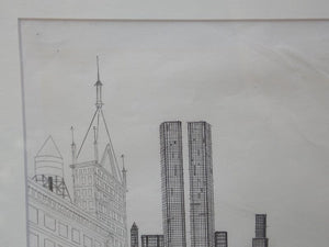 lathanboyce Wall Decor & Art New York City Hand Drawn Animation Cell from Superfriends Cartoon