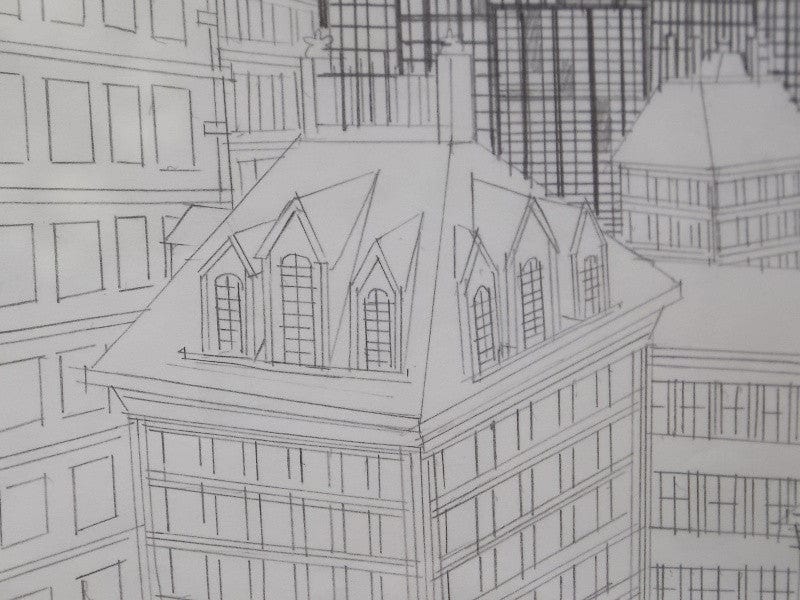 lathanboyce Wall Decor & Art New York City Hand Drawn Animation Cell from Superfriends Cartoon