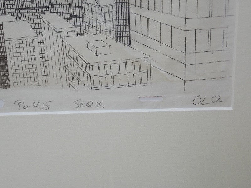 lathanboyce Wall Decor & Art New York City Hand Drawn Animation Cell from Superfriends Cartoon