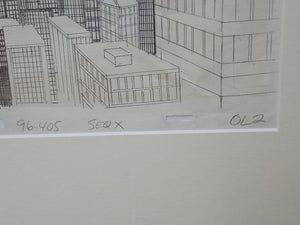 lathanboyce Wall Decor & Art New York City Hand Drawn Animation Cell from Superfriends Cartoon