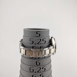 Seiko Unisex Mixed Metal Watch, Round Black Dial, Mixed Metal Bezel, Bracelet Strap