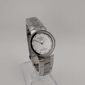 Skagen x Heineken Women's Silver Tone Watch, Round Dial, Crystal Dot Hour Markers, Bracelet Strap