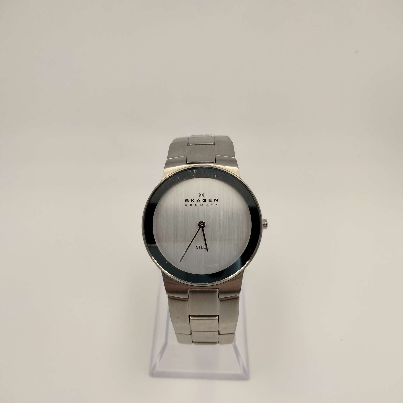 Skagen Men's Silver Tone "Steel" Watch, Round Dial, Bracelet Strap