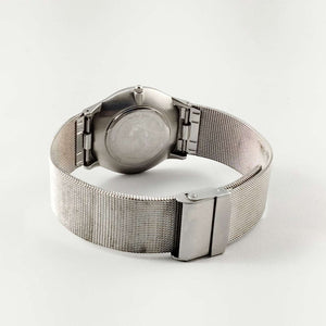 Skagen Men's Stainless Steel Watch, Black Dial, Mesh Strap